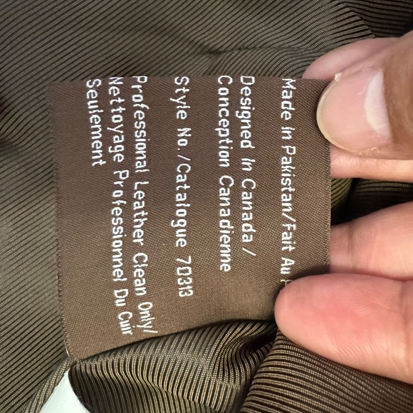 Danier Dark Brown Leather Jacket - Picture 10 of 12